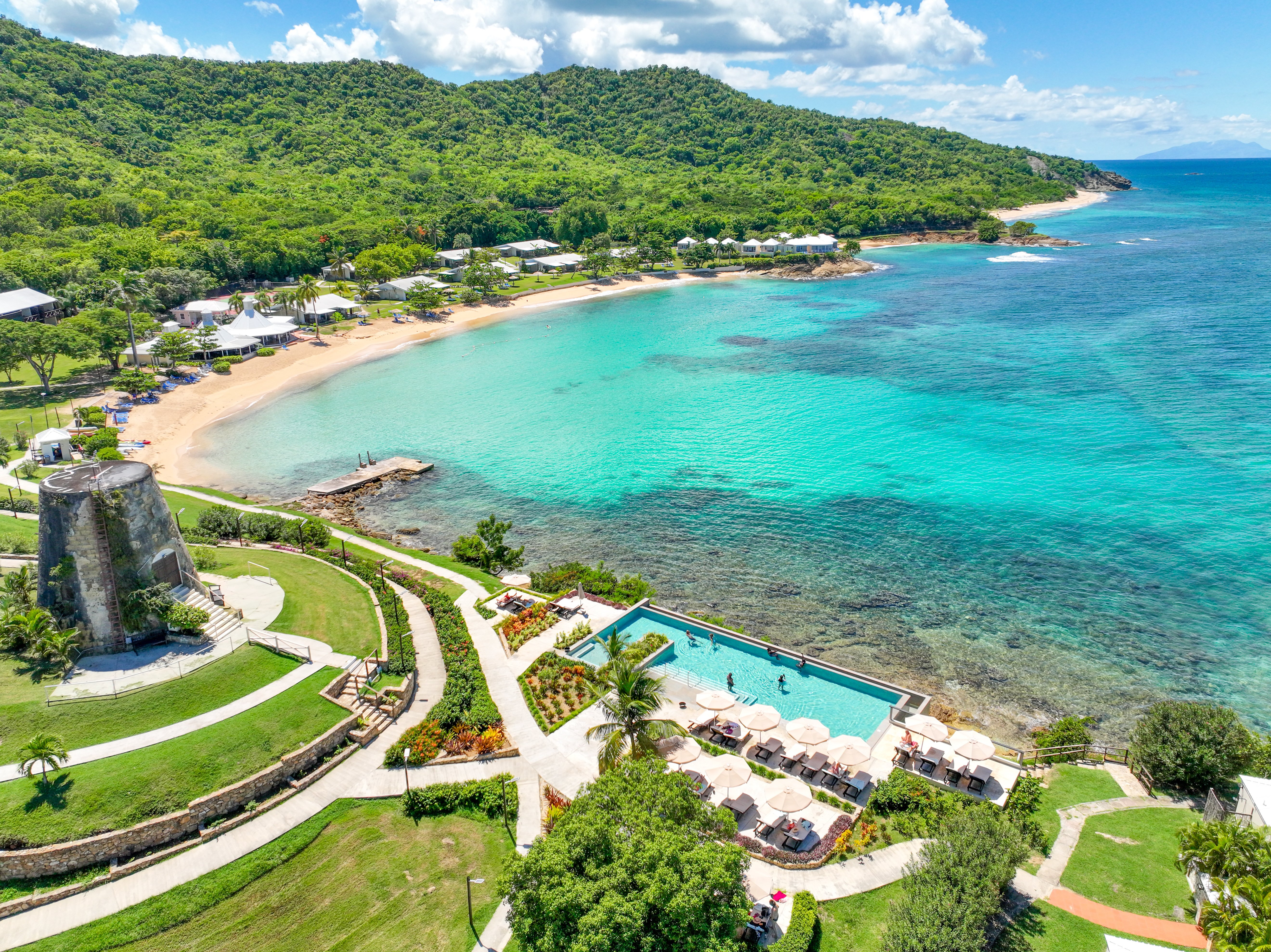 Hawksbill-Resort-Antigua-Aerial-of-Resort-Pool